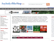 Tablet Screenshot of anybodysbikeshop.com